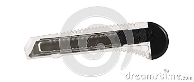 Segmented blade utility knife isolated Stock Photo