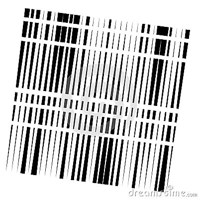 Segmented, dashed lines, stripes abstract geometric pattern. irregular straight parallel strips, streaks. fraction, chunks, pieces Vector Illustration