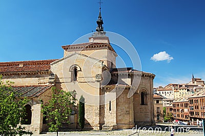 San MillÃ¡n Church, Segovia, Spain Editorial Stock Photo