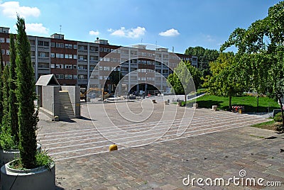 Segrate, Milan, Lombardy, Italy: The amazing monument to the partisans Editorial Stock Photo