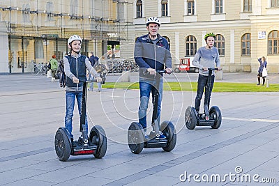 Segway Riders Editorial Stock Photo