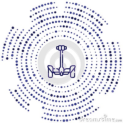 segway vector icon. segway editable stroke. segway linear symbol for use on web and mobile apps, logo, print media. Thin line Vector Illustration