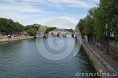 The Seine in Paris - France - Europe Stock Photo
