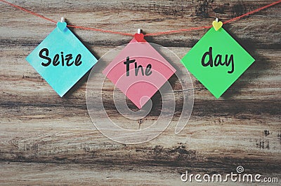 Seize the day Stock Photo