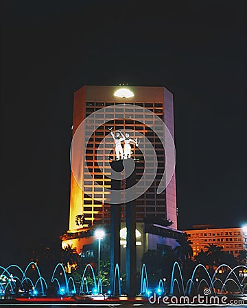 The Selamat Datang Monument, Jakarta INDONESIA Stock Photo