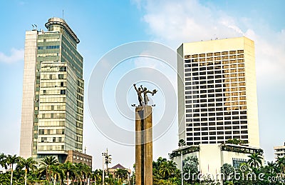 Selamat Datang Monument in Jakarta, Indonesia Editorial Stock Photo