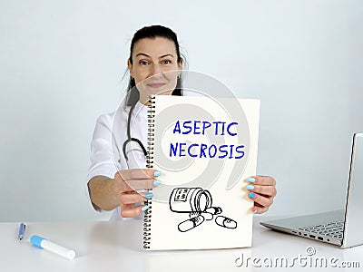 Select ASEPTIC NECROSIS menu item. Neurologist use cell technologies Stock Photo
