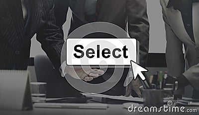 Select Pick Selecting Compare Selection Targeting Concept Stock Photo