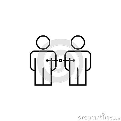 selection of applicants for work line icon. Element of business organisation icon for mobile concept and web app. Thin line Stock Photo
