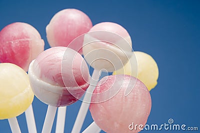 Selection of Candy Lollipops Stock Photo