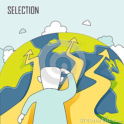 Selection concept Vector Illustration