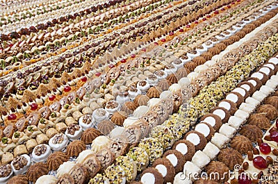 Selection of petit fours Stock Photo