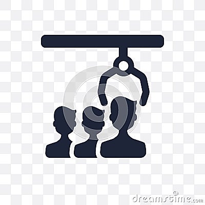 Selection process transparent icon. Selection process symbol design from Human resources collection. Simple element vector Vector Illustration