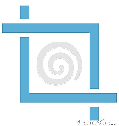 Selection Square, Photoshop Tool Vector Icon editable Vector Illustration