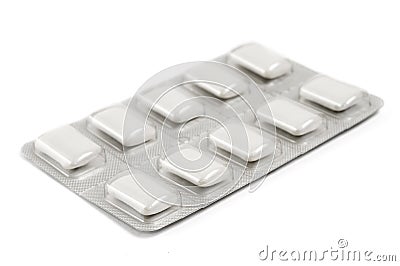 Nicotine Gum Stock Photo