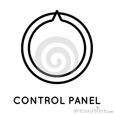 Selector icon, control panel controller. Vector icon for displaying volume, balance, power, mode. Vector sign in simple Vector Illustration