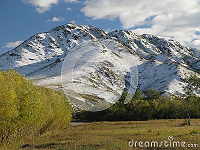 Selenge river - Mongolia landscape Stock Photo