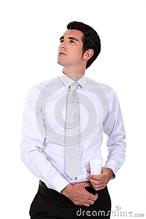 Self-assured businessman Stock Photo