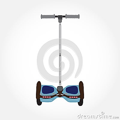 Self-balancing electric scooter, vector illustration Vector Illustration