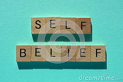 Self Belief, Believe in yourself Stock Photo