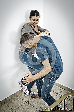 Self-defense Stock Photo