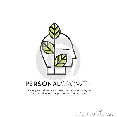 Self Development, Education, Personal Growth Concept Stock Photo