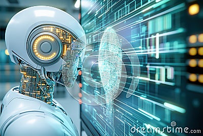 Autonomous Agentic AI robotics complex problem solving future work Stock Photo