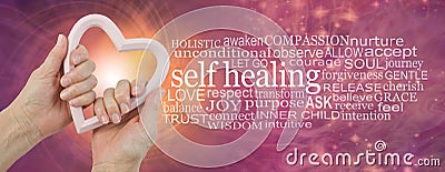 Self Help Healing Word Cloud Stock Photo