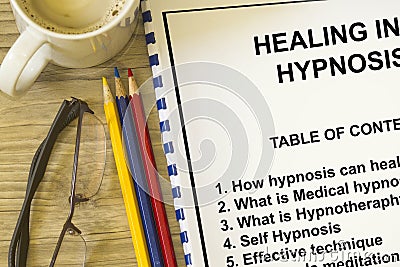 Self hypnosis Stock Photo