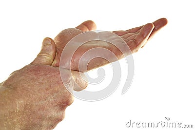 Self Massaging Wrist Stock Photo