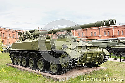 Self-propelled gun Hyacinth-C. Editorial Stock Photo