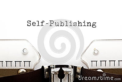 Self-Publishing Typed On Typewriter Concept Stock Photo