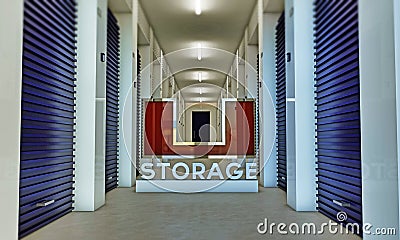 Self storage Stock Photo