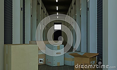 Self storage Stock Photo