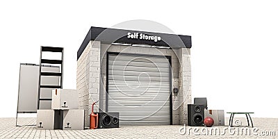 Self storage Stock Photo