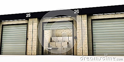 Self storage Stock Photo