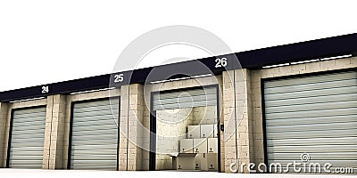 Self storage Stock Photo