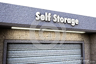 Self storage sign Stock Photo