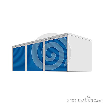 Self storage unit icon Vector Illustration