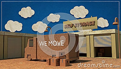 Self storage Stock Photo