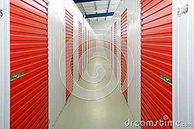 Self storage units Stock Photo