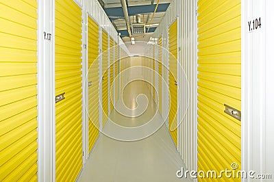 Self storage units Stock Photo