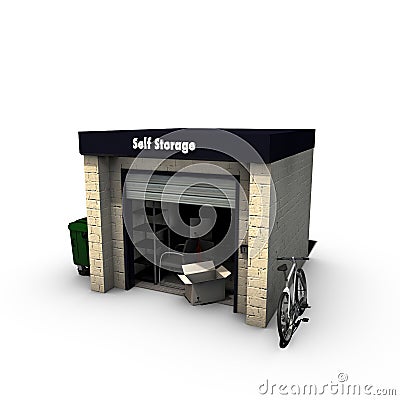 Self storage Stock Photo