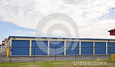 Self-Store Storage Units Stock Photo