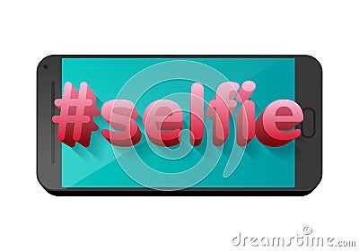 Selfie concept illustration for social media Vector Illustration