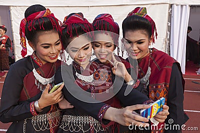 Selfie is new cultural trend Editorial Stock Photo