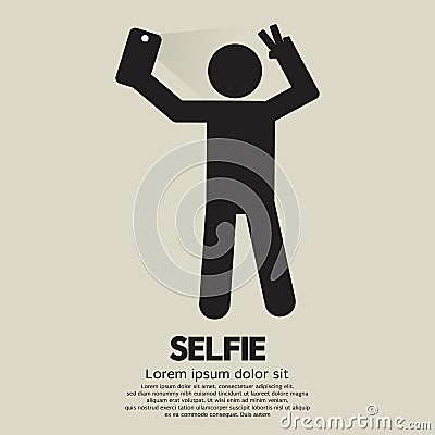 Selfie People Sign Vector Illustration