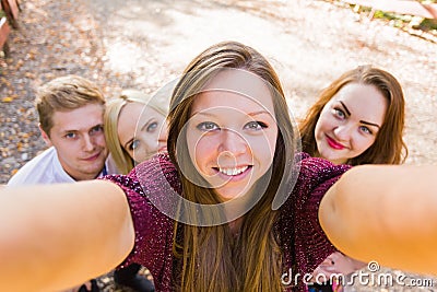 Selfportrait photobomb Stock Photo