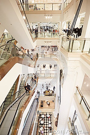 Selfridges department store interior, London Editorial Stock Photo