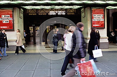 Selfridges Department Store, London Editorial Stock Photo